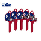 ILCO - NFL-SC1 TeamKeys - Helmet Edition Key Blank - New York Giants - Pack of 5