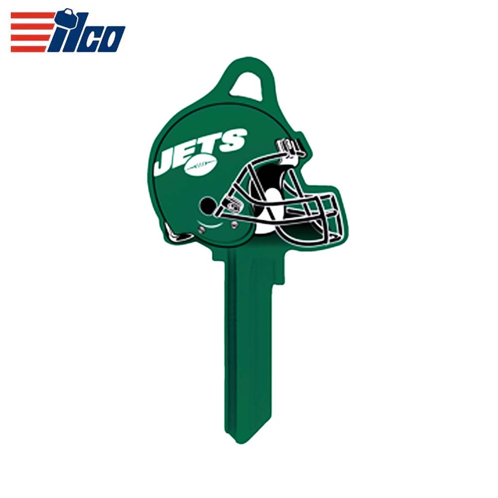 ILCO - NFL-SC1 TeamKeys - Helmet Edition Key Blank - New York Jets - Pack of 5