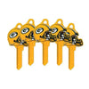 ILCO - NFL-SC1 TeamKeys - Helmet Edition Key Blank - Green Bay Packers - Pack of 5