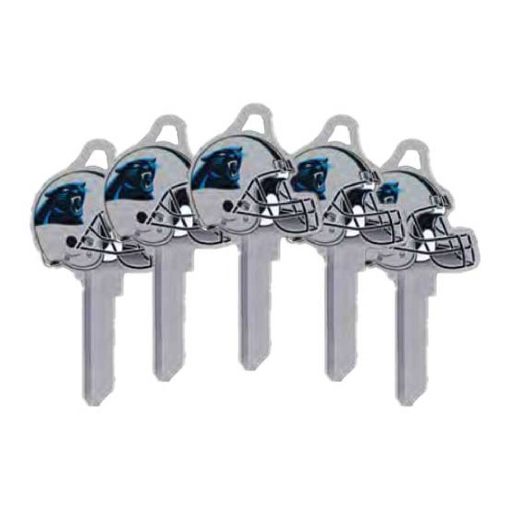 ILCO - NFL-SC1 TeamKeys - Helmet Edition Key Blank - Carolina Panthers - Pack of 5