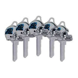 ILCO - NFL-SC1 TeamKeys - Helmet Edition Key Blank - Carolina Panthers - Pack of 5