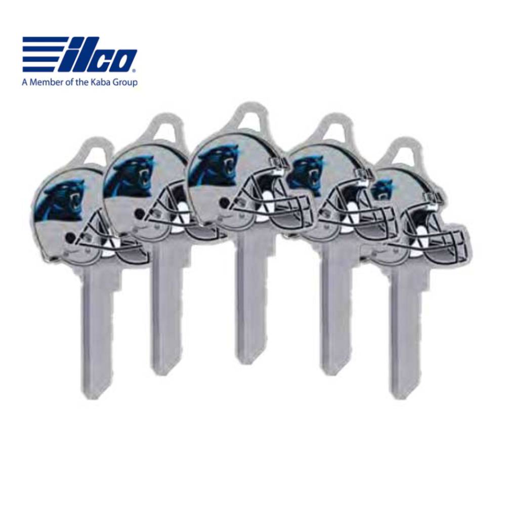 ILCO - NFL-SC1 TeamKeys - Helmet Edition Key Blank - Carolina Panthers - Pack of 5