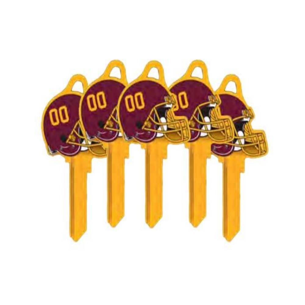 ILCO - NFL-SC1 TeamKeys - Helmet Edition Key Blank - Washington Football Team - Pack of 5