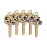 ILCO - NFL-SC1 TeamKeys - Helmet Edition Key Blank - New Orleans Saints - Pack of 5