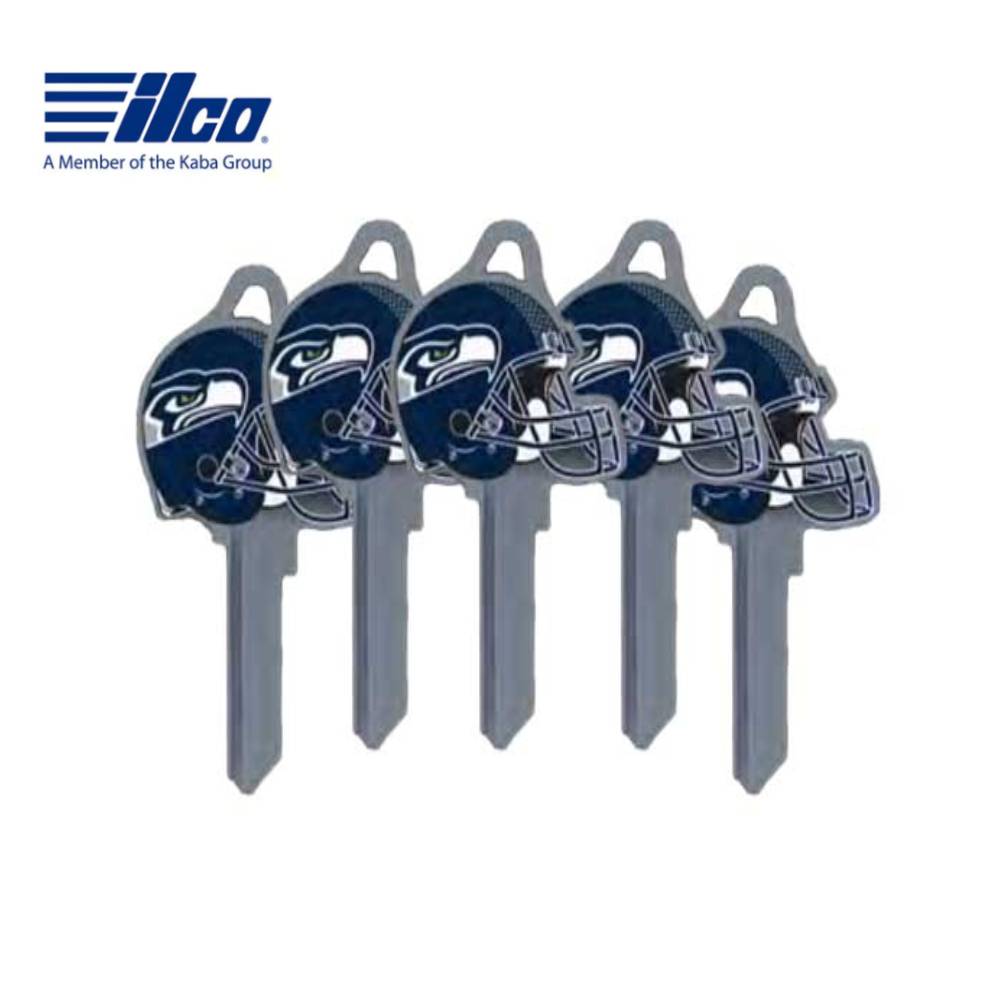 ILCO - NFL-SC1 TeamKeys - Helmet Edition Key Blank - Seattle Seahawks - Pack of 5