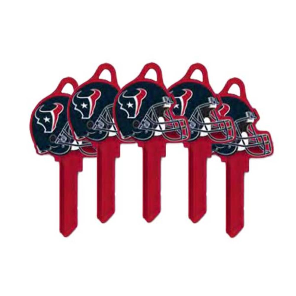 ILCO - NFL-SC1 TeamKeys - Helmet Edition Key Blank - Houston Texans - Pack of 5