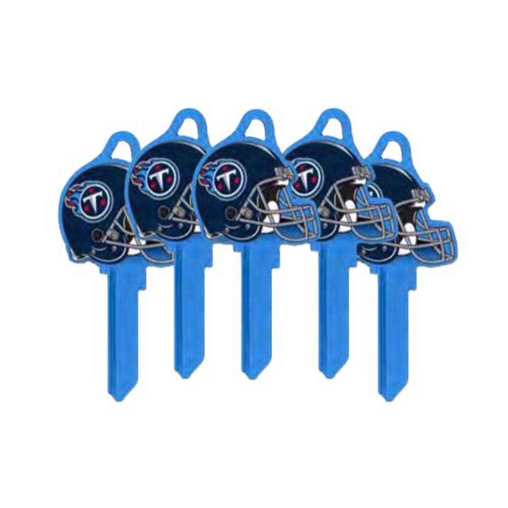 ILCO - NFL-SC1 TeamKeys - Helmet Edition Key Blank - Tennessee Titans - Pack of 5