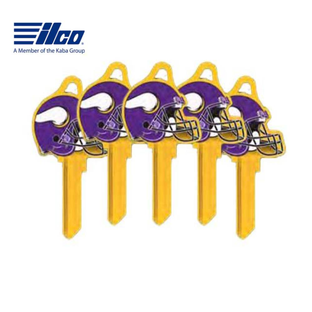 ILCO - NFL-SC1 TeamKeys - Helmet Edition Key Blank - Minnesota Vikings - Pack of 5