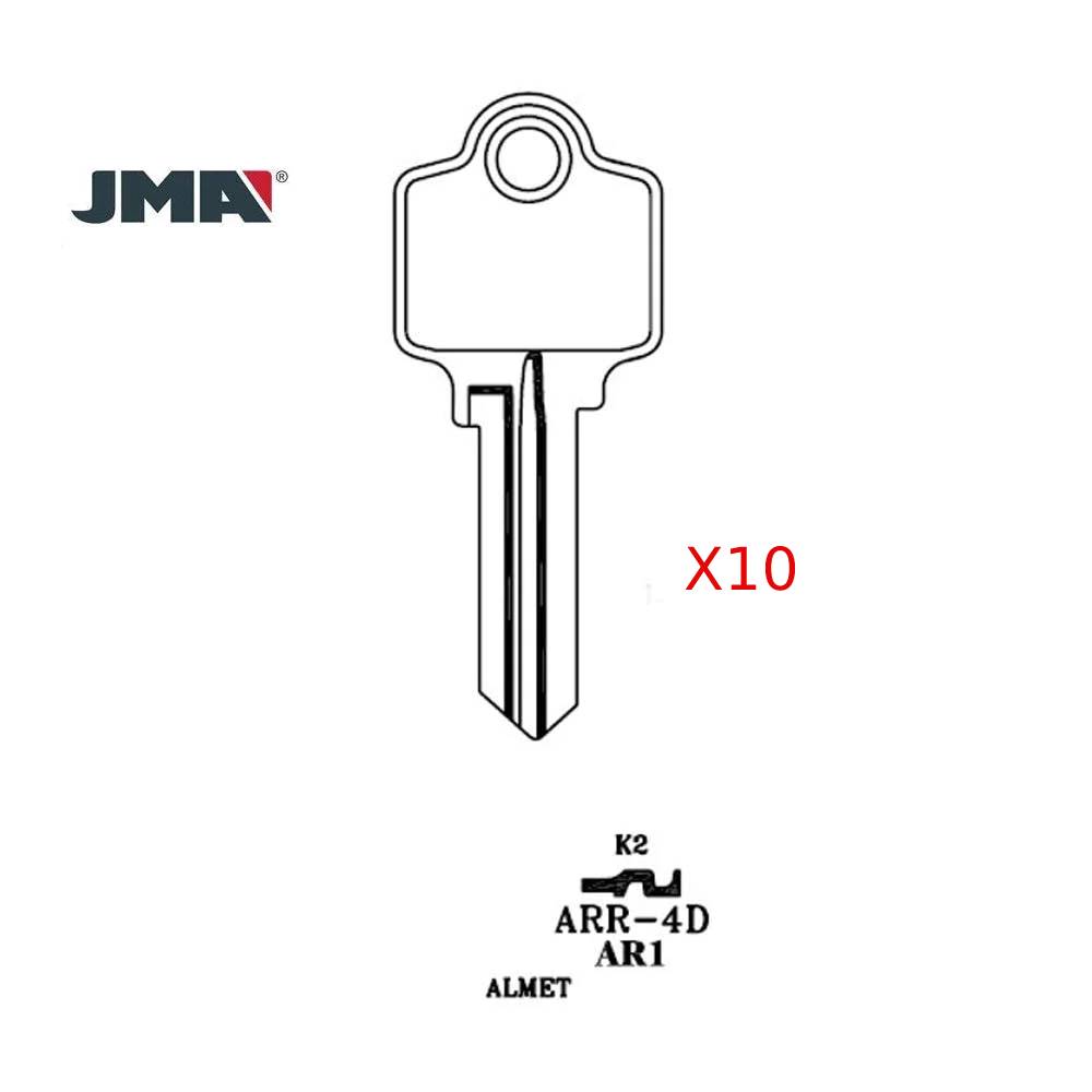 JMA ARR-4DE / AR1 / N1179 5-Pin Arrow Key Blank - Brass (Pack of 10)