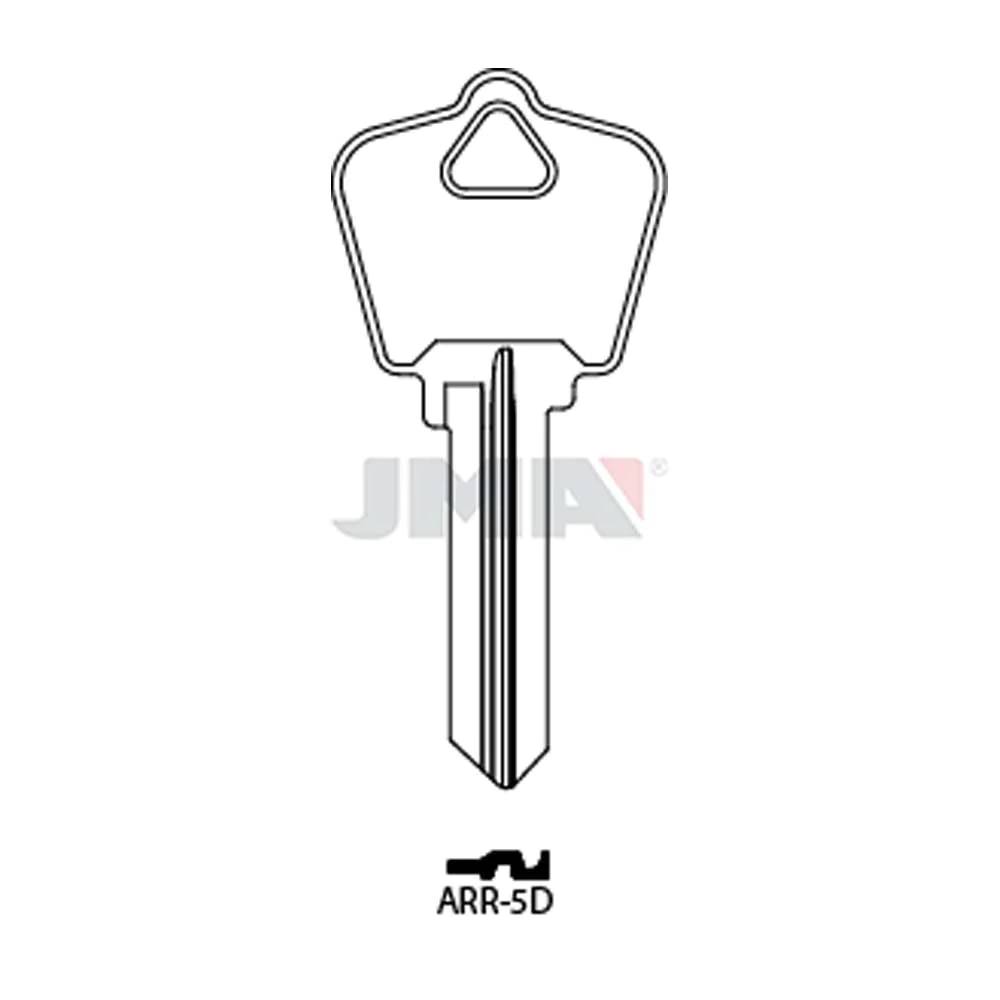 JMA ARR-5DE / AR4 / 1179A 6-Pin Arrow Key Blank - Brass