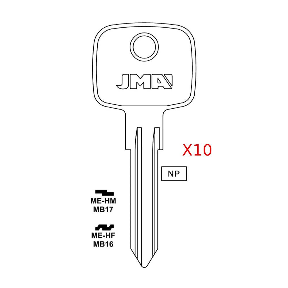 Dodge Mercedes Benz Sprinter Key Blank - MB17 / ME-HM  (Packs of 10)