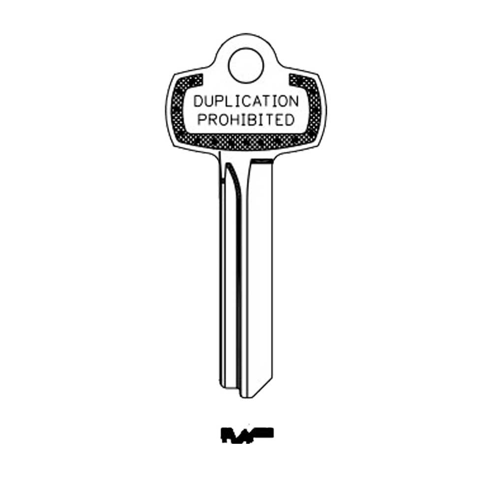 JMA BES-10DS / 1A1L1 - BEST "L" - Keyway - Nickel Silver - Duplication Prohibited (Pack of 10)