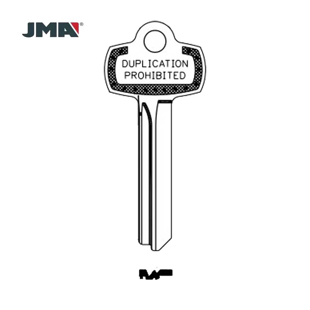 JMA BES-10DS / 1A1L1 - BEST "L" - Keyway - Nickel Silver - Duplication Prohibited