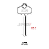 JMA BES-14D / A1114B - BEST B Keyway - BEST IC Core Key Blank (Pack of 10)