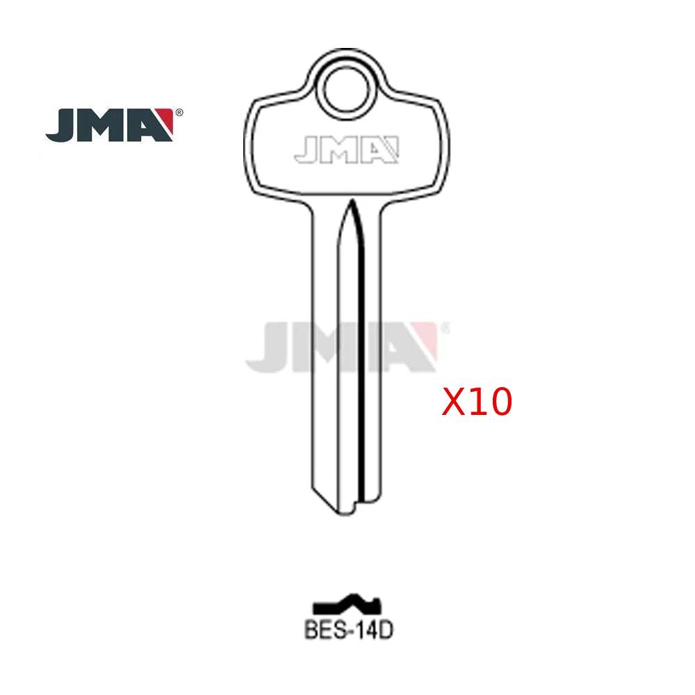 JMA BES-14D / A1114B - BEST B Keyway - BEST IC Core Key Blank (Pack of 10)