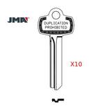 JMA BES-1DS / 1A1E1 BEST A Keyway - BEST IC Core Key Blank - Duplication Prohibited (Packs of 10)