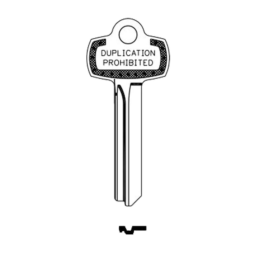 JMA BES-1DS / 1A1E1 BEST A Keyway - BEST IC Core Key Blank - Duplication Prohibited