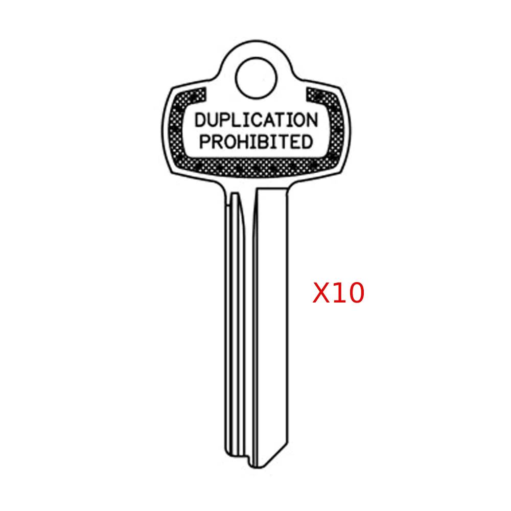 JMA BES-5DS / 1A1E1 - BEST "E" - Keyway - Duplication Prohibited (Pack of 10)