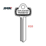 JMA BES-5DS / 1A1E1 - BEST "E" - Keyway - Duplication Prohibited (Pack of 10)