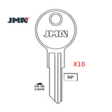 C1041N Chicago Commercial & Residencial Key Blank - C1041N / CHI-19D (Packs of 10)