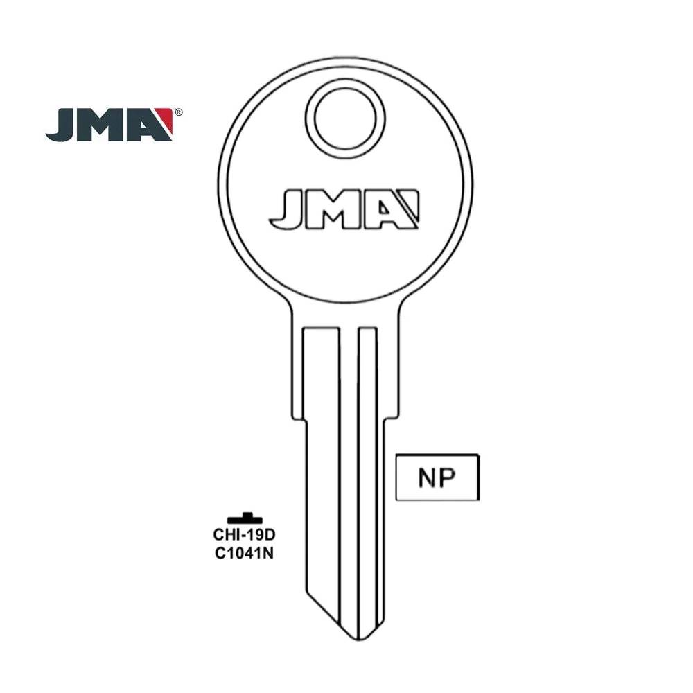 C1041N Chicago Commercial & Residencial Key Blank - C1041N / CHI-19D