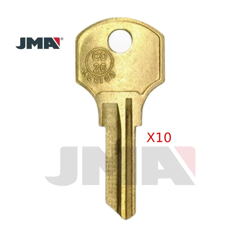 JMA CCL-12E / CO26 / 1000V CCL 6-Wafer Cabinet Key - Brass (Pack of 10)