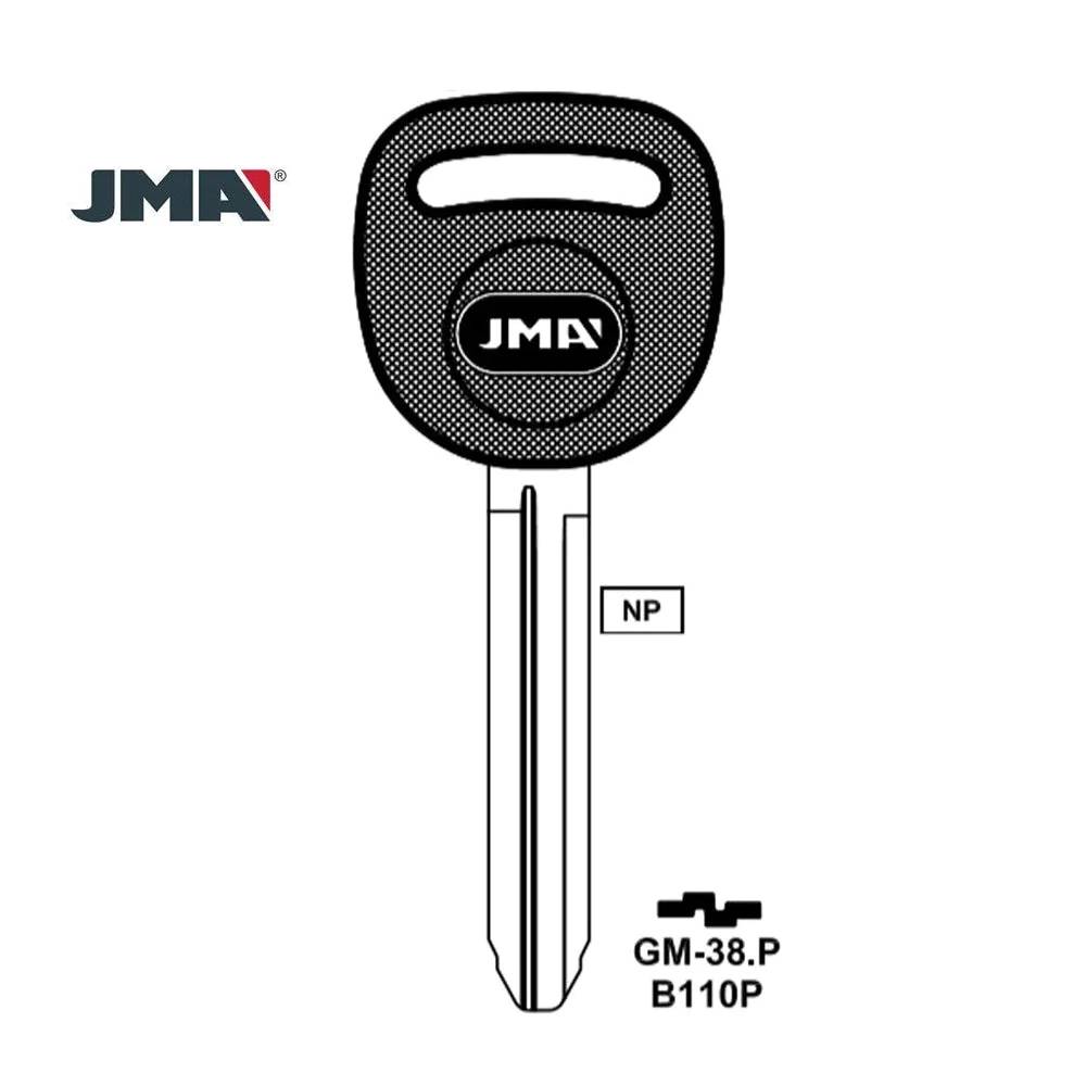 Chevrolet GMC Hummer Isuzu Key Blank - B110-P / GM-38.P