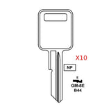 GM Key Blank - B44 / GM-8E (Packs of 10)