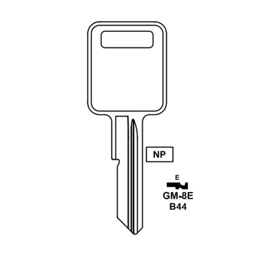 GM Key Blank - B44 / GM-8E