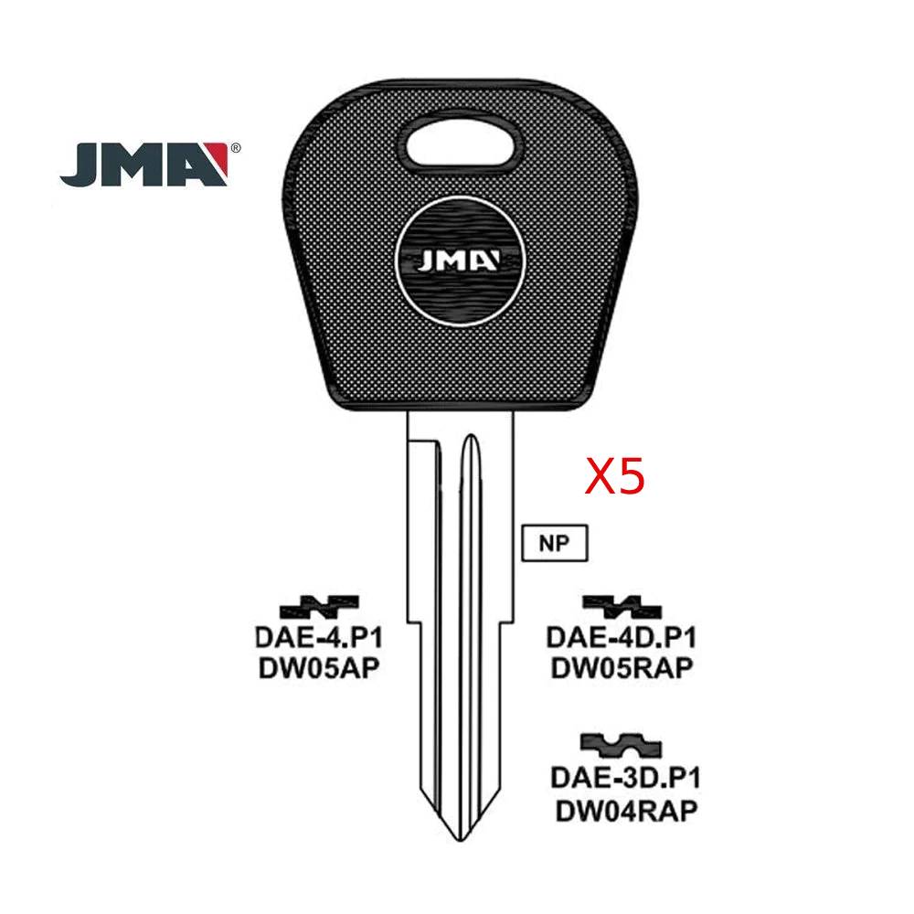 GM Key Blank - DW05AP / DAE-4.P1 (Packs of 5)