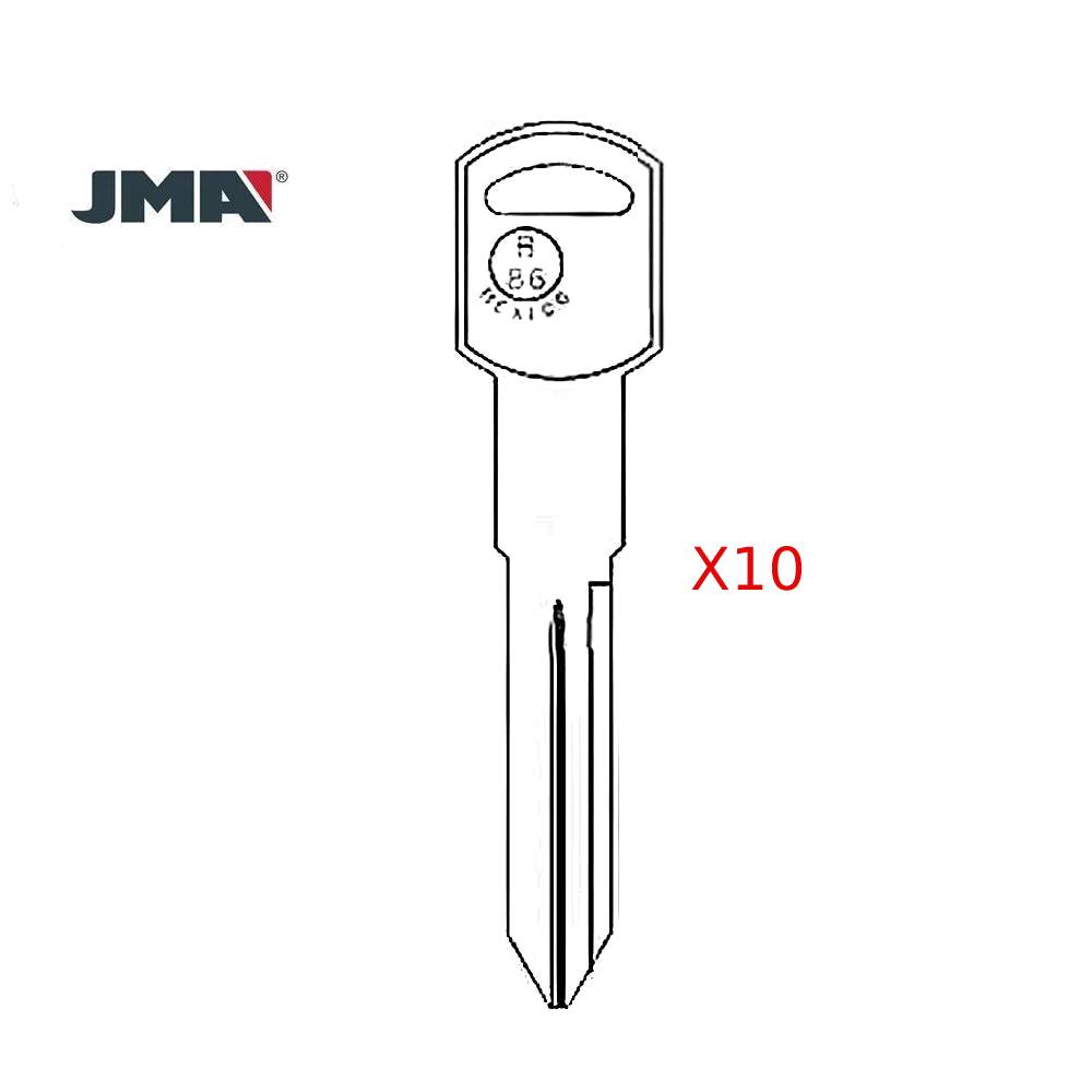 GM Key Blank - B86 / GM-14E (Packs of 10)