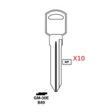 GM Key Blank - B89 / GM-30E (Packs of 10)