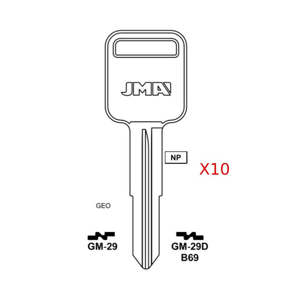 GM Key Blank - B69 / GM-29D (Packs of 10)