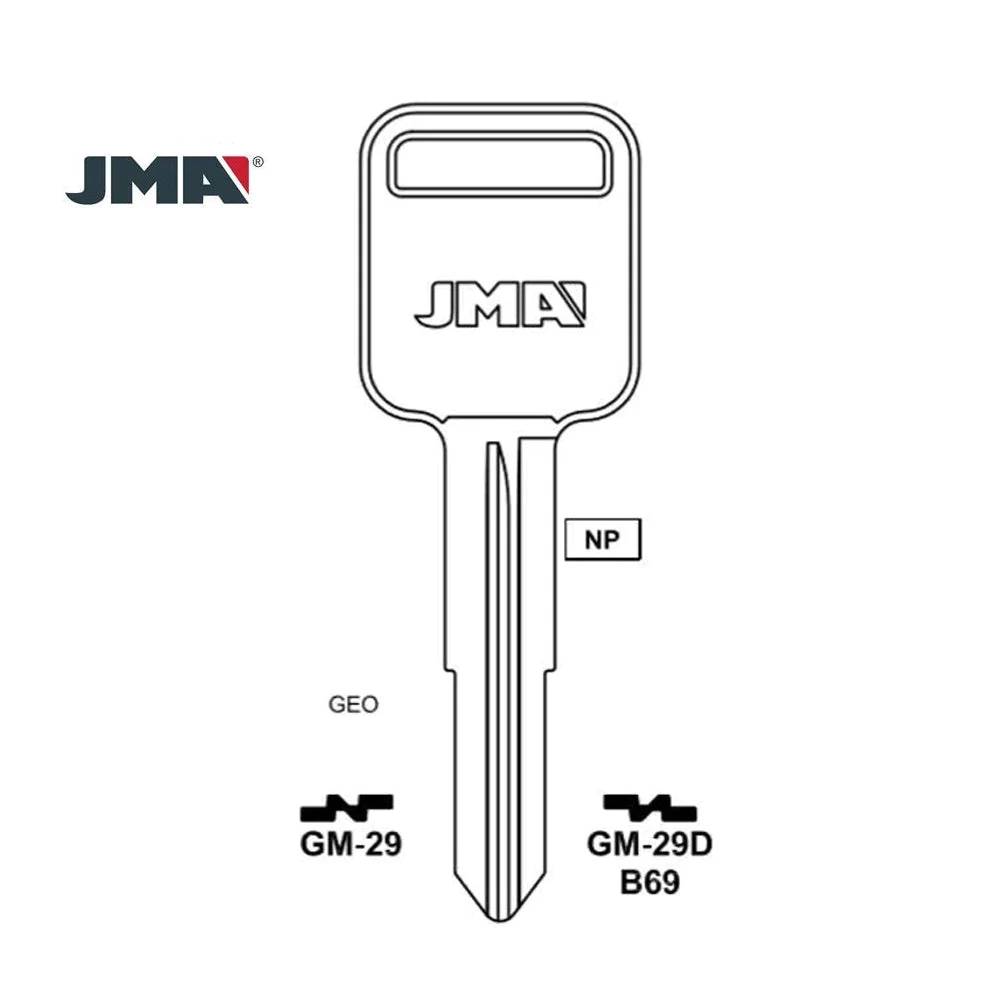 GM Key Blank - B69 / GM-29D