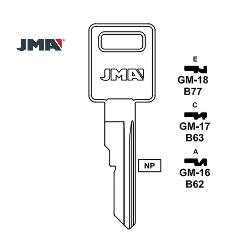 GM Key Blank - B63 / GM-17