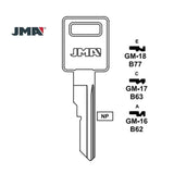 GM Key Blank - B63 / GM-17