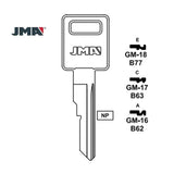 GM Key Blank - B77 /  GM-18