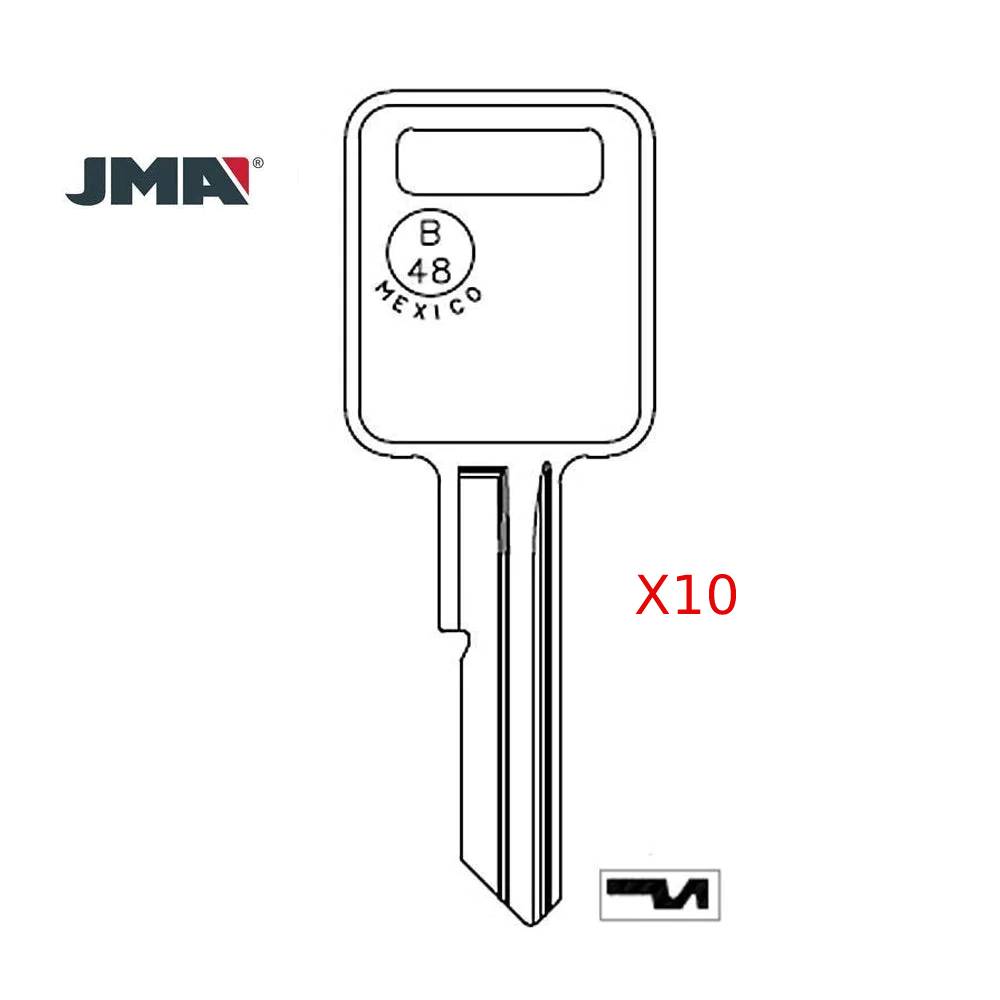 GM Key Blank - B48 / GM-6E (Packs of 10)