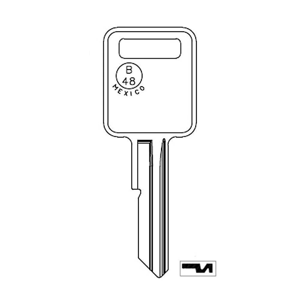 GM Key Blank - B48 / GM-6E