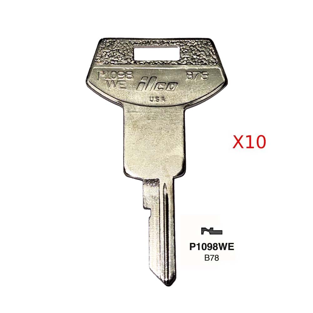 GM Key Blank - GM-20 / B78 (Packs of 10)