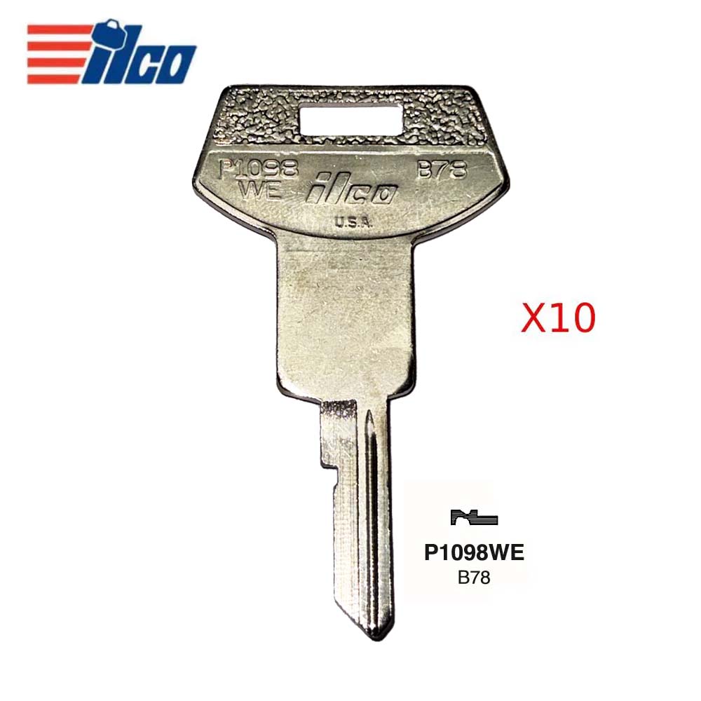 GM Key Blank - GM-20 / B78 (Packs of 10)