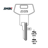 GM Key Blank - B78 / GM-20