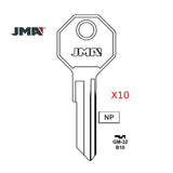 GM H1098LA Key Blank - B10 / GM-32 (Packs of 10)