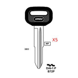 GM Key Blank - B72P / DAI-1.P (Packs of 5)