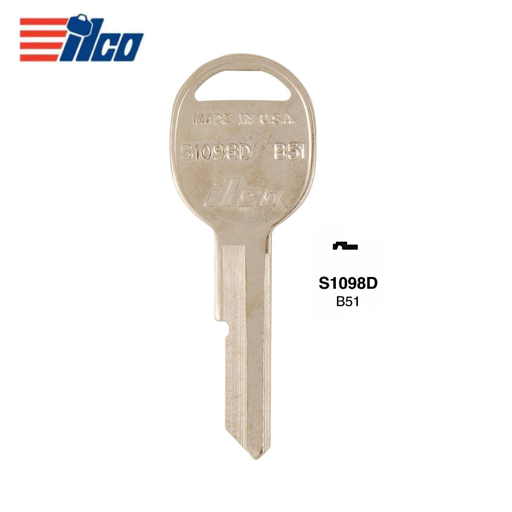 GM Key Blank - GM-11 / B51 (Packs of 10)