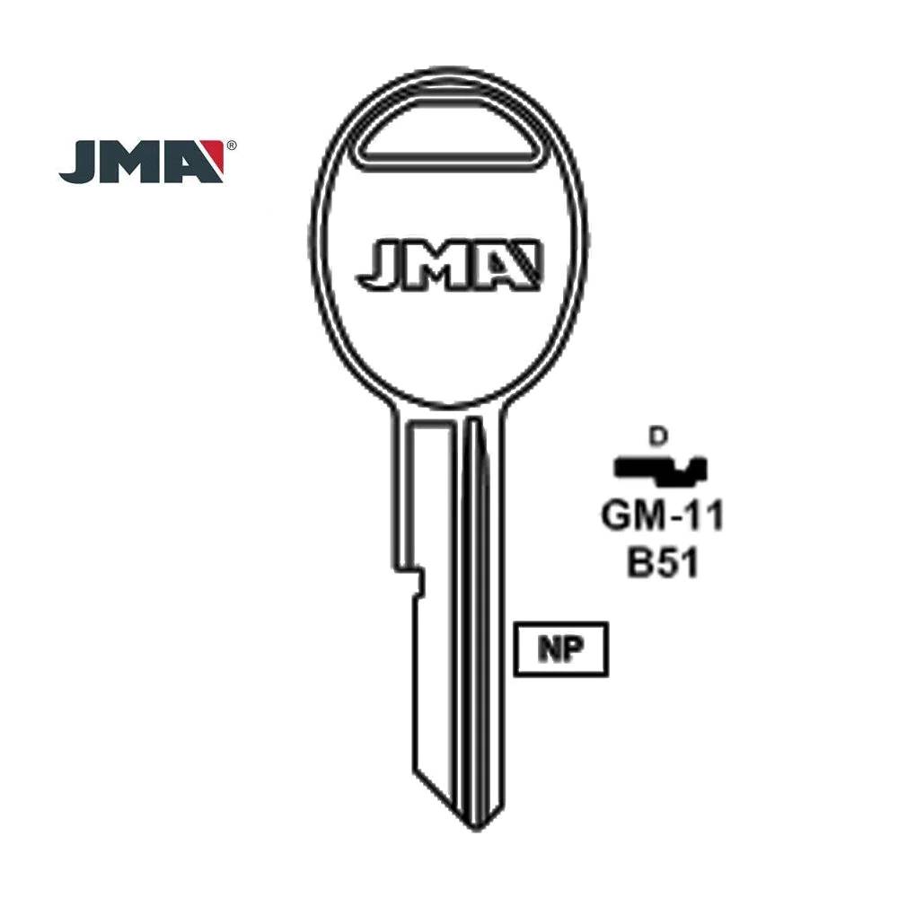 GM Key Blank - B51 / GM-11