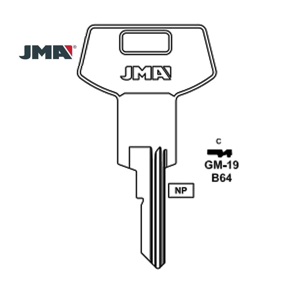 GM Key Blank - B64 / GM-19