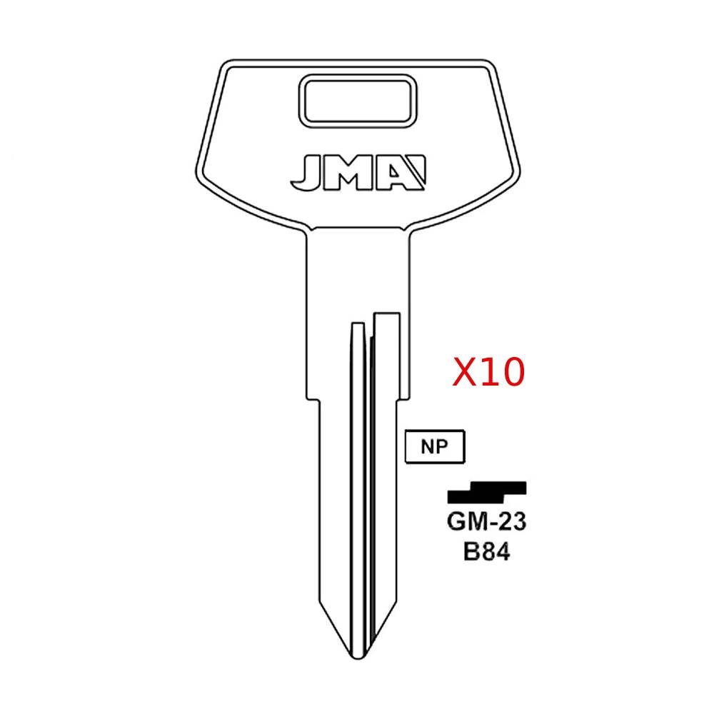 GM Key Blank - B84 / GM-23 (Packs of 10)