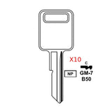 GM Key Blank - B50 / GM-7E (Packs of 10)