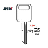 GM Key Blank - B50 / GM-7E (Packs of 10)